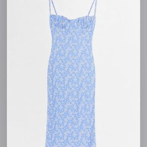 Floral Ruched Cup Midi Dress Only Worn Once Size S